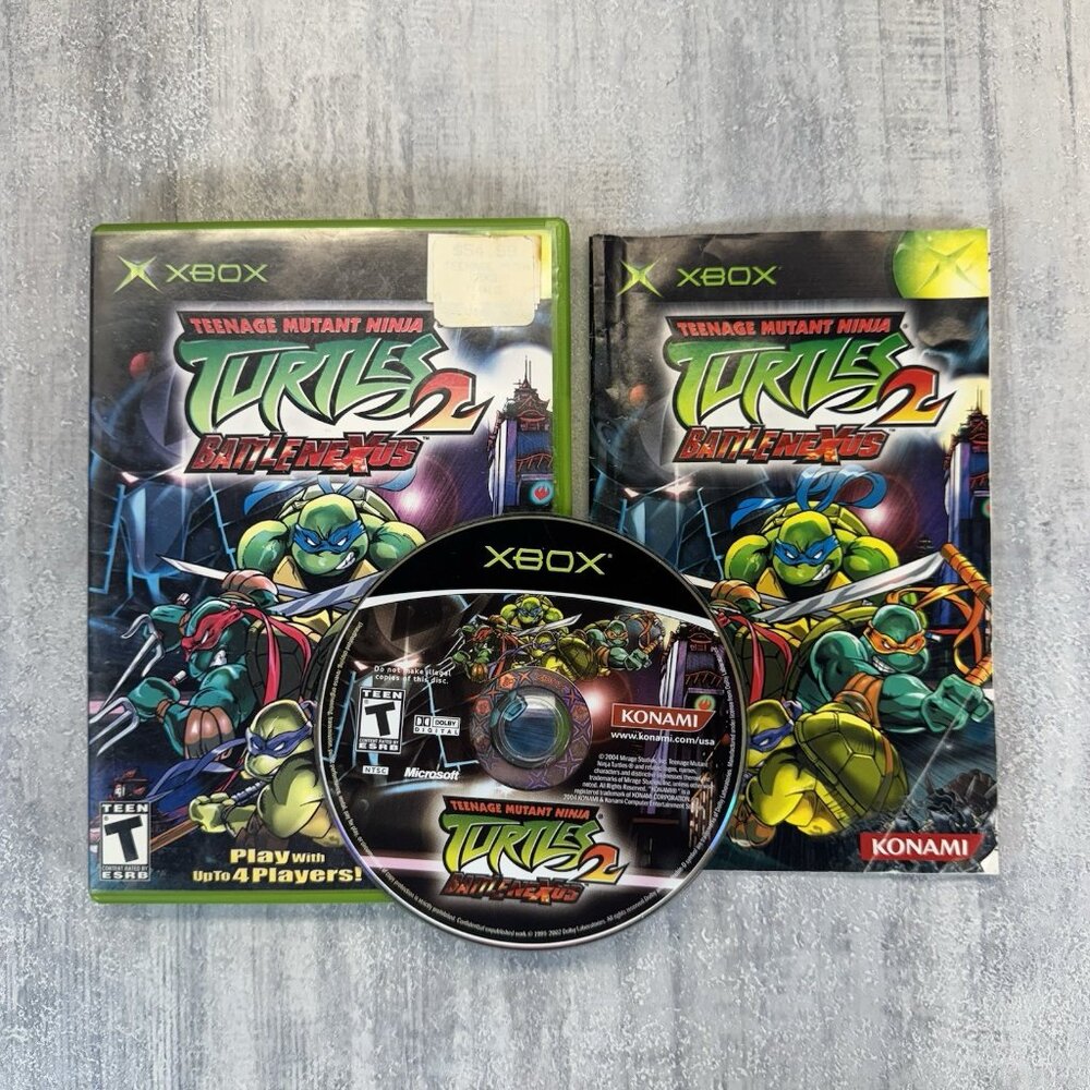 Teenage Mutant Ninja Turtles 2: BattleNexus (Microsoft Xbox, 2004) Tested